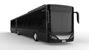 Büyük bir otobüs acele saat veya insanların ulaşım sırasında büyük yolcu kapasitesi için ek bir uzatılmış bölümü ile yoğun alanları doldurulur. Görüntü ve INsc yerleştirmek için model şablonu