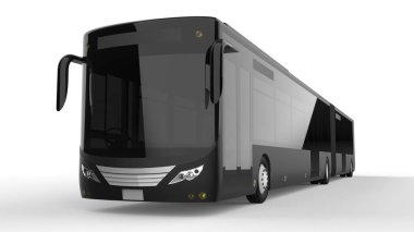 Büyük bir otobüs acele saat veya insanların ulaşım sırasında büyük yolcu kapasitesi için ek bir uzatılmış bölümü ile yoğun alanları doldurulur. Görüntü ve INsc yerleştirmek için model şablonu