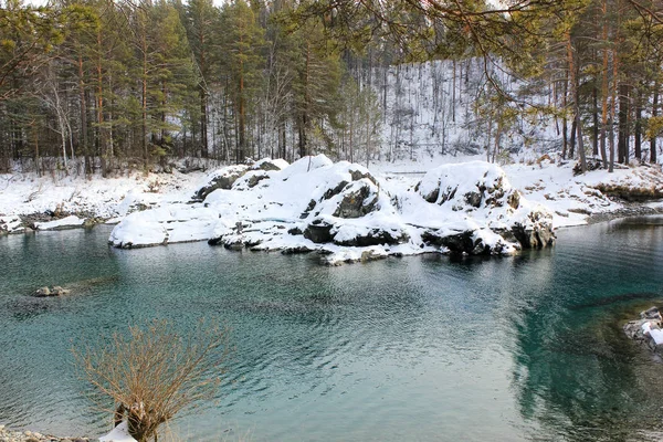 Lac Miroir Dans Les Montagnes Altaï — Photo