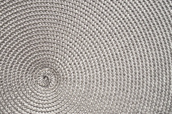 Grey rattan woven mat closeup — Stock Photo, Image