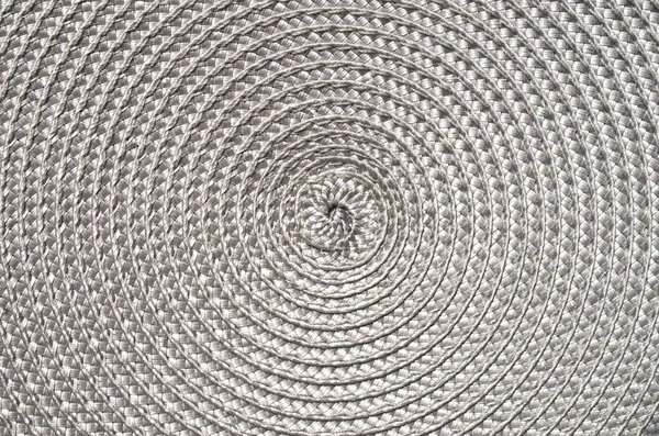 Grey rattan woven mat closeup — Stock Photo, Image