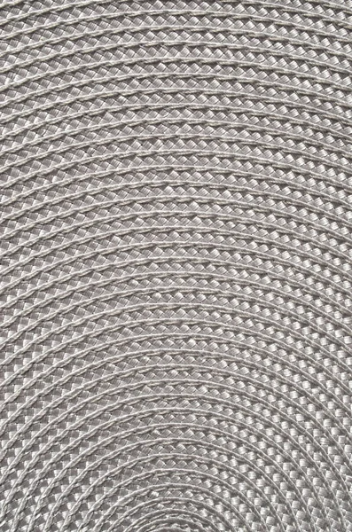 Grey rattan woven mat closeup — Stock Photo, Image