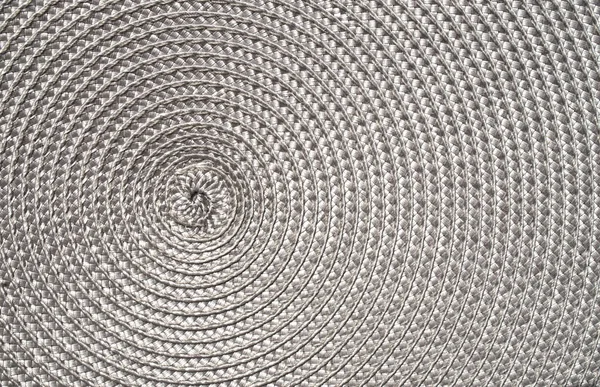Сірий ротанг тканий килимок крупним планом — стокове фото