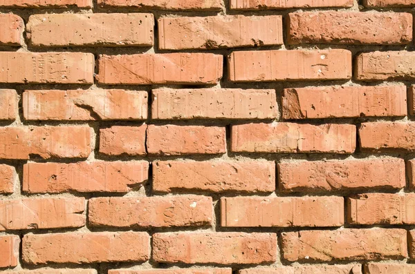 Wall of brick house closeup