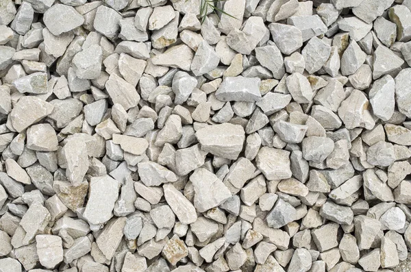 White limestone gravel closeup — Stock Photo, Image