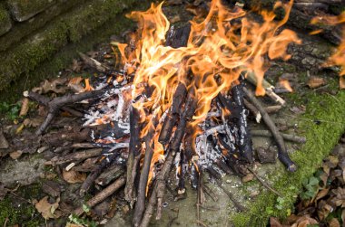 Şenlik ateşi closeup wimdy günde