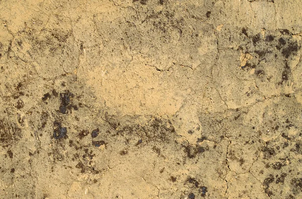 Çamur closeup ile sıvalı duvar eski — Stok fotoğraf