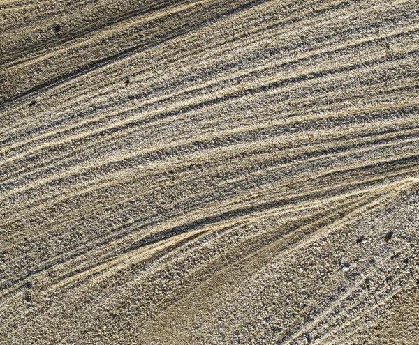 Ruisseau sec dans le sable gros plan — Photo