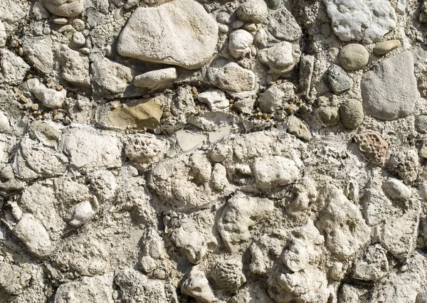 Nuovo muro di pietra primo piano — Foto Stock