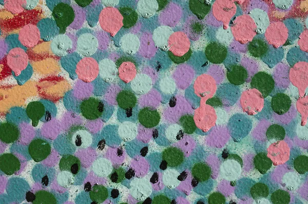 Borrifo colorido abstrato círculos pintados — Fotografia de Stock