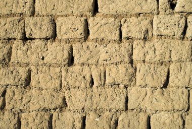 Eski adobe ev closeup duvar  