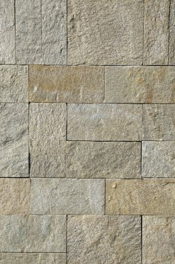 Yeni taş duvar closeup güneşte