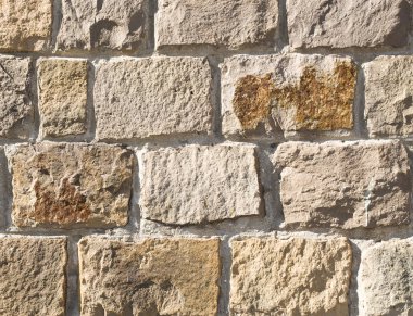 Eski taş duvar closeup güneşte