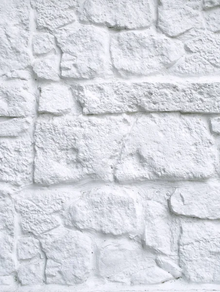 New white painted stone wall closeup