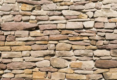 Eski kırmızı taş duvar portre