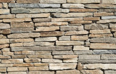 Eski renkli taş duvar portre