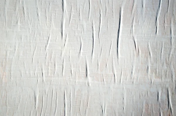 White paper glued to the wall closeup — Stock Photo, Image