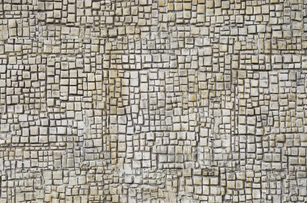 壁のクローズ アップの古いエクリュ石膏 — ストック写真