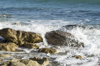 Köpük ve dalgalar deniz, Karadeniz kırma damla