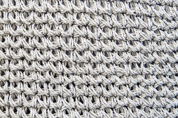 Gray paper rope fabric close up — 스톡 사진