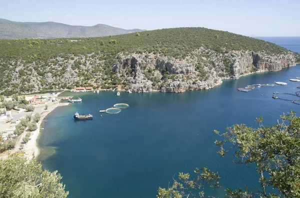 Marine fish farm in Greece — Stock Photo, Image