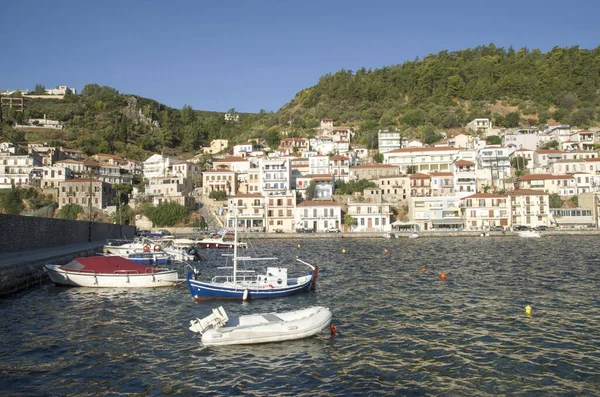 Panoramic View Harbor Town Gythio Peloponnese Greece Europ — Stock Photo, Image