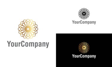 Yaratıcı süs logosu tasarım şablonu. Evrensel süs vektör logosu.