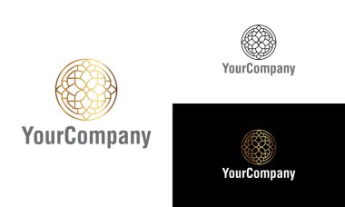 Yaratıcı süs logosu tasarım şablonu. Evrensel süs vektör logosu.