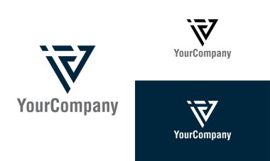 Yaratıcı harf V, Vg, Vs logo tasarım şablonu. Basit minimalist şablon grafik çizimi. Simge veya tasarım konsepti için yaratıcı vektör amblemi.