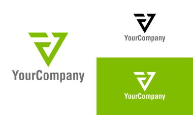 Yaratıcı harf V, Vg, Vs logo tasarım şablonu. Basit minimalist şablon grafik çizimi. Simge veya tasarım konsepti için yaratıcı vektör amblemi.