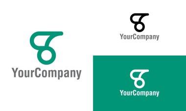 Soyut şekil ve T harfi logo tasarım şablonu. Basit minimalist şablon grafik çizimi. Simge veya tasarım konsepti için yaratıcı vektör amblemi.