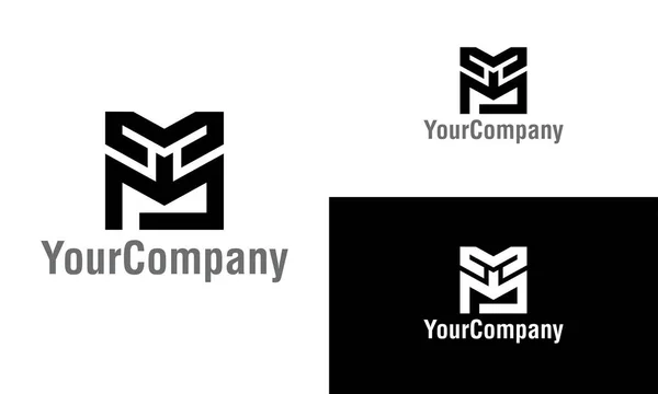 Корпоративная Буква Дизайн Логотипа Искушает Простой Чистый Плоский Дизайн Векторного — стоковый вектор