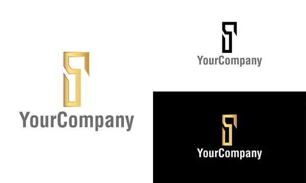 Abstrakcyjny Wzór Litery Logo Architektury Twórczy Symbol Wektora Dla Ikony — Wektor stockowy
