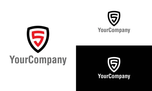 Shield Letter Logo Template Design Creative Vector Emblem Icon Design — Stock Vector