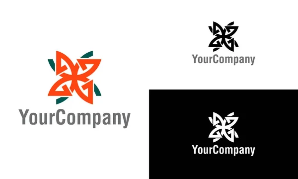 Abstrakcyjny Kształt Wzór Logo Litery Twórczy Symbol Wektora Dla Ikony — Wektor stockowy