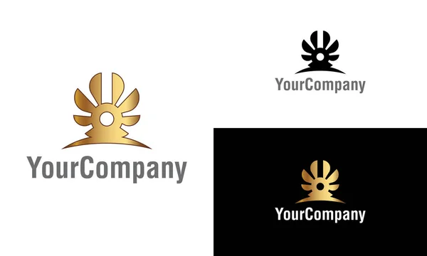 Luksusowy Abstrakcyjny Wzór Logo Kształtu Godło Twórczego Wektora Dla Ikony — Wektor stockowy