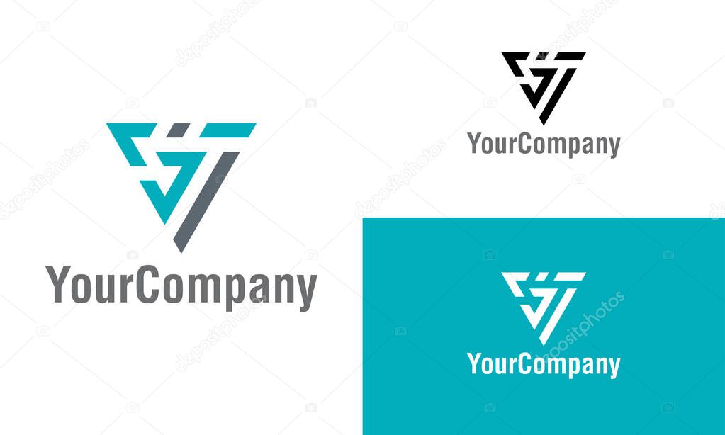 Creative letter V, VG, VS logo design template. Simple minimalist template graphic illustration. Creative vector emblem, for icon or design concept.