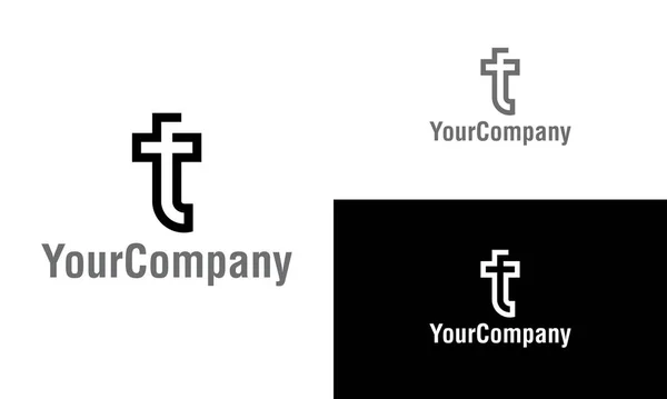 Letter Logo Icon Design Template Elements Simple Minimalist Template Graphic — Stok Vektör