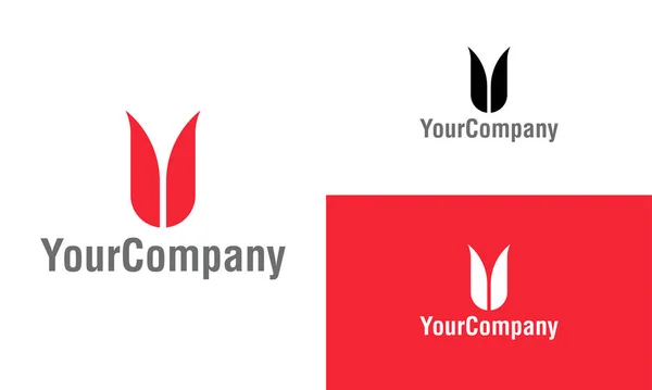 Tulip Floral Logo Icon Design Template Elements Simple Minimalist Template — 스톡 벡터