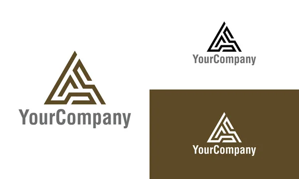 Creative Letter Triangle Logo Icon Design Template Elements Vector Logo — Stock Vector