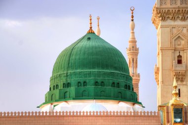 Yeşil Kubbe - Al Mescidi an Nabawi camii - Medine Suudi Arabistan 11 Haziran 2018
