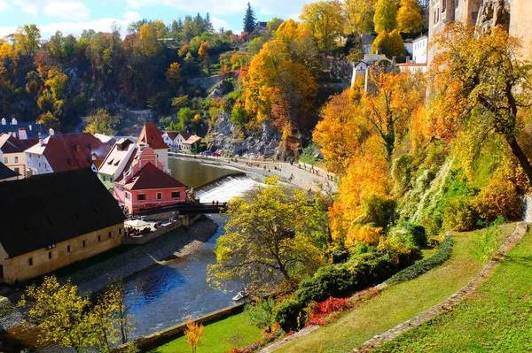  Çek Krumlov 'un görünümü