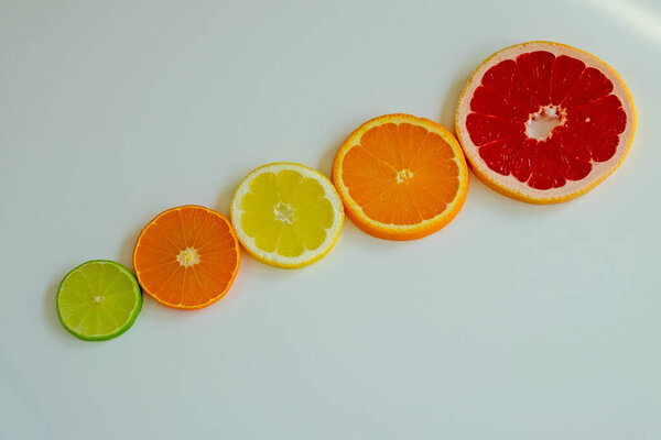 slices of citrus against spring vitamin deficiency