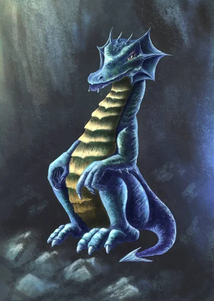Magic Dragon Digital Illustration — Stock Photo, Image