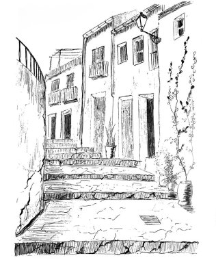 Eski evin taslağı