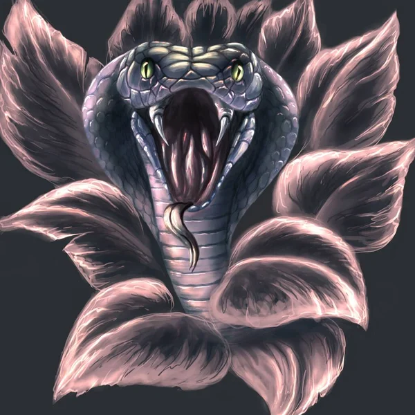 Красивая Змея Листе — стоковое фото