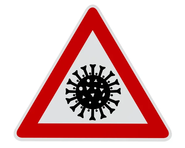 Precaución Coronavirus Imagen Generada Digitalmente Ruta Recorte Incluido — Foto de Stock