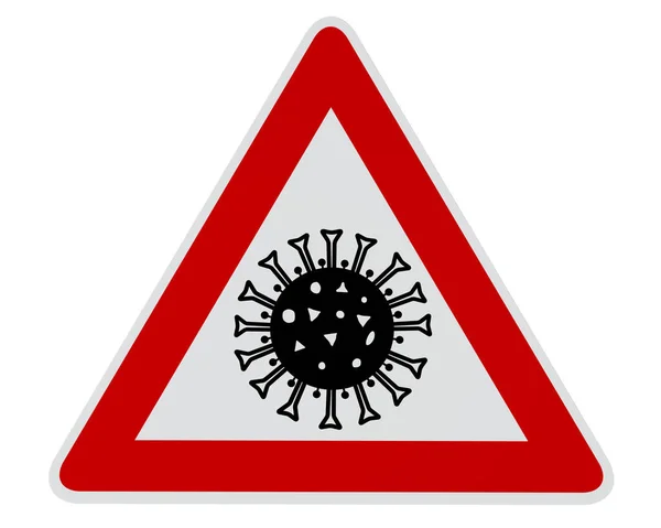 Attention Coronavirus Image Générée Numériquement Chemin Coupure Inclus Photos De Stock Libres De Droits