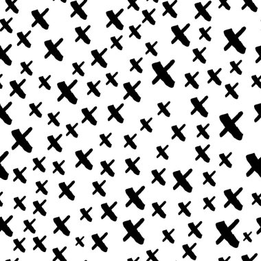 Şeffaf arkaplanda kusursuz soyut çapraz vektör deseni.