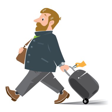 Komik hava yolcu çanta